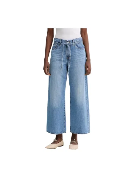 Spodnie o kroju oversized o szerokości z mieszanki bawełny i lyocellu model Levi's® 300 niebieskie