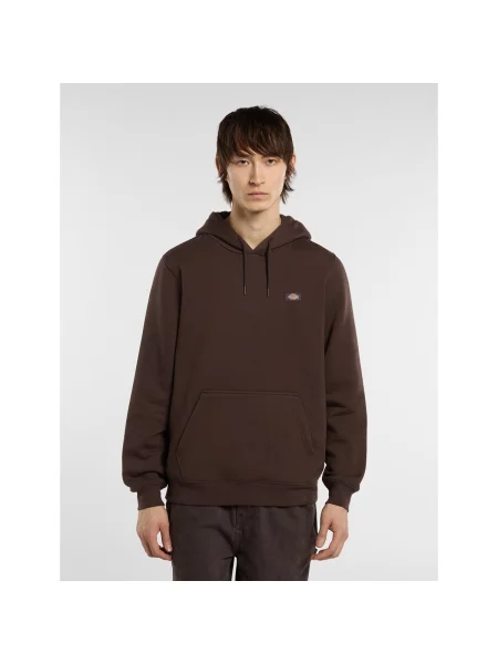 Dickies kapucnis melegítőfelső férfi pamuttal barna