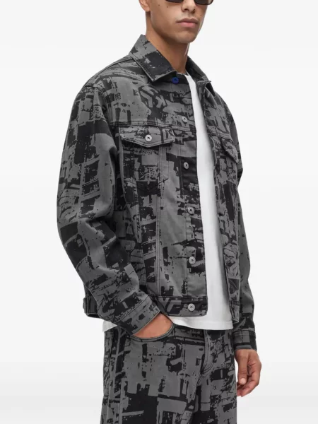 Дънково яке Karl Lagerfeld Jeans черно