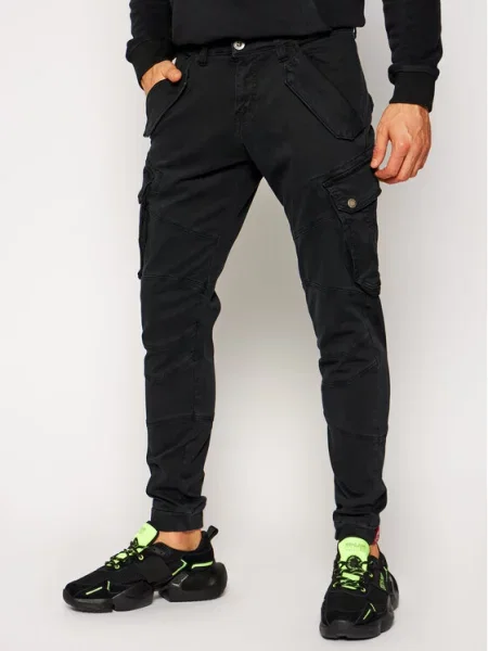 Alpha Industries Hlače Combat črna