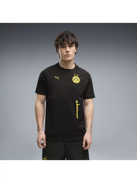 MÄ™ska koszulka Borussia Dortmund PUMATECH z kieszeniÄ… OdzieÅ¼ S czarny