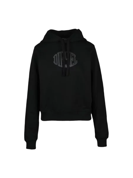 Bluza z kapturem Diesel z kapturem czarna