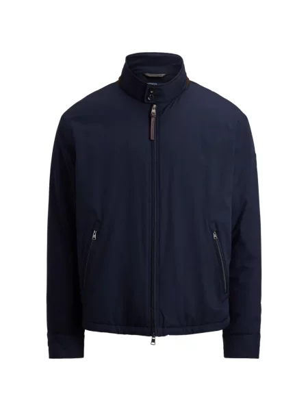 Mănuși Polo Ralph Lauren din piele de căprioară cu șireturi cu vârf închis albastru
