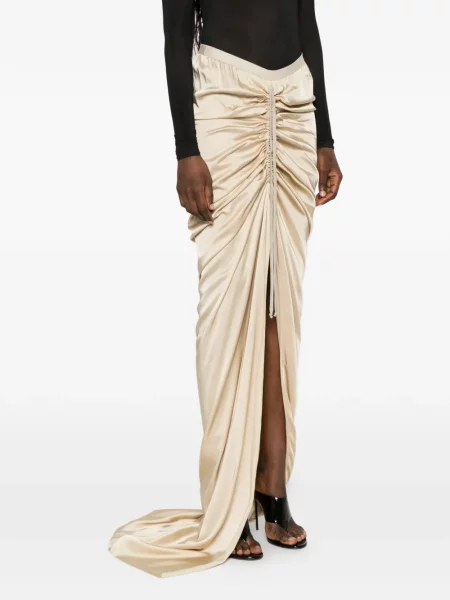 Fusta maxi Rick Owens asimetrică drapată