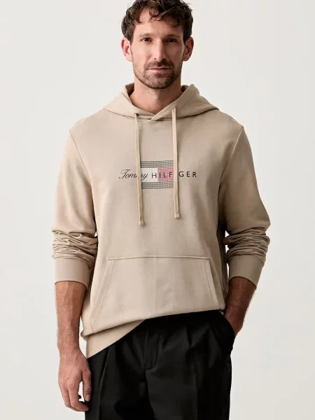 Tommy Hilfiger bluza z kapturem beżowa