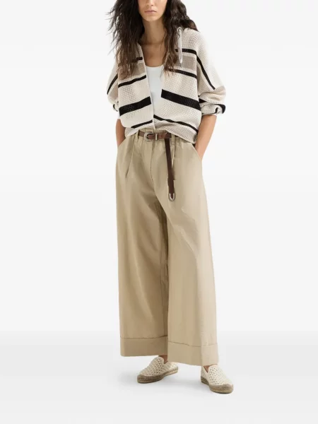 Pantaloni Brunello Cucinelli din poplin