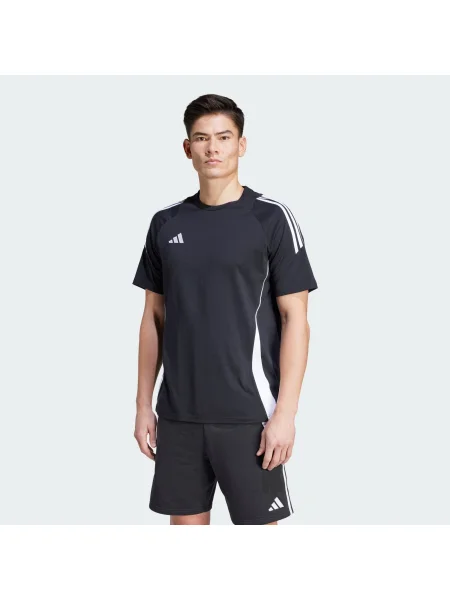 ADIDAS PERFORMANCE Tricou funcțional Tiro / alb negru