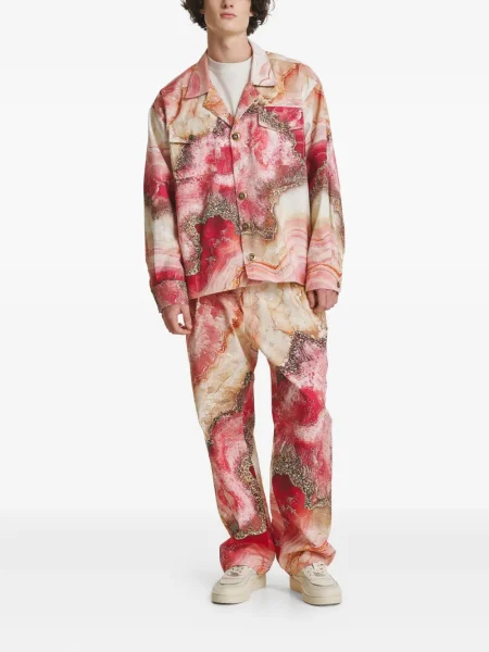 Pantaloni Irina Voinea cu imagine roz
