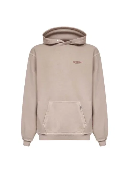 Bluza z kapturem Represent z kapturem beżowa