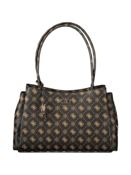 Geantă shopper Guess cu imagine maro