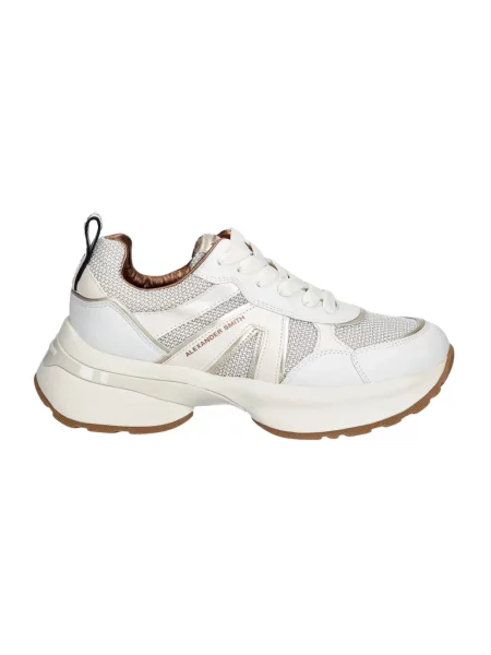 Sneakersy Alexander Smith skórzane beżowe