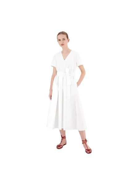 Sukienka midi Max Mara biała