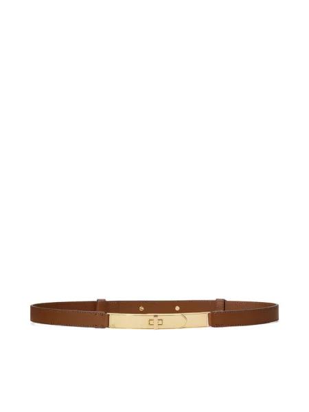 Pasek LAUREN RALPH LAUREN brązowy