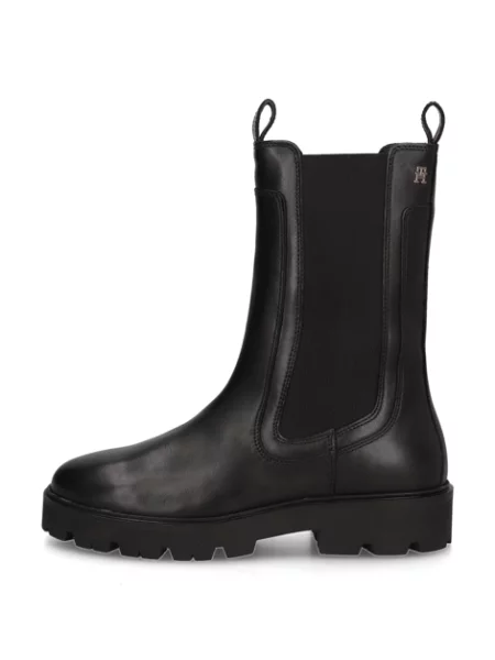 Kožené chelsea boots Tommy Hilfiger černé