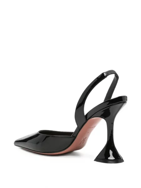 Pantofi cu toc Amina Muaddi slingback negru