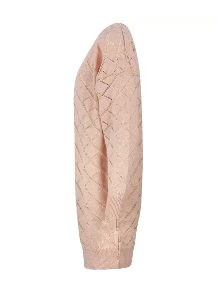 Cardigan Pri ajurat lung roz