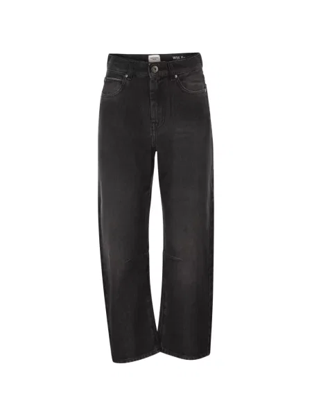 Blugi cu picior larg Weekend Max Mara negru