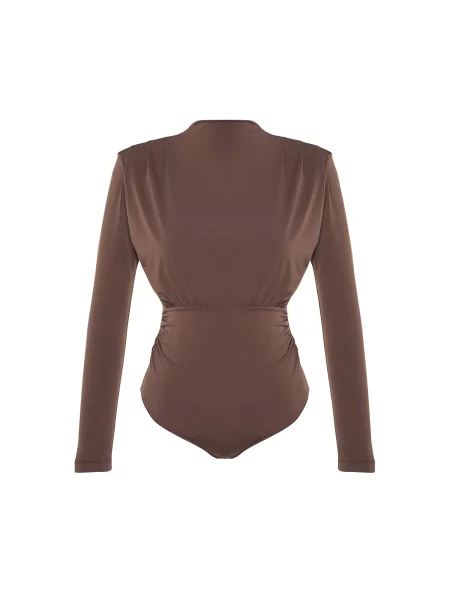 Trendyol Tricou body maro