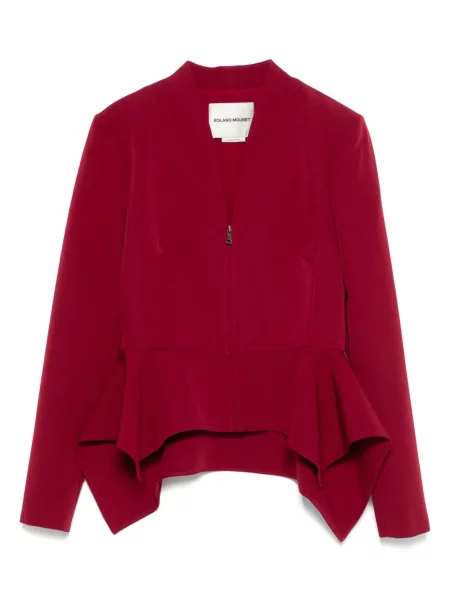 Cu peplum geacă Roland Mouret roșu