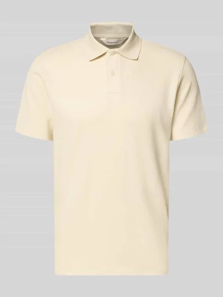 Koszulka polo o kroju regular fit z mieszanki bawełny model BLAZE' Selected Homme biała