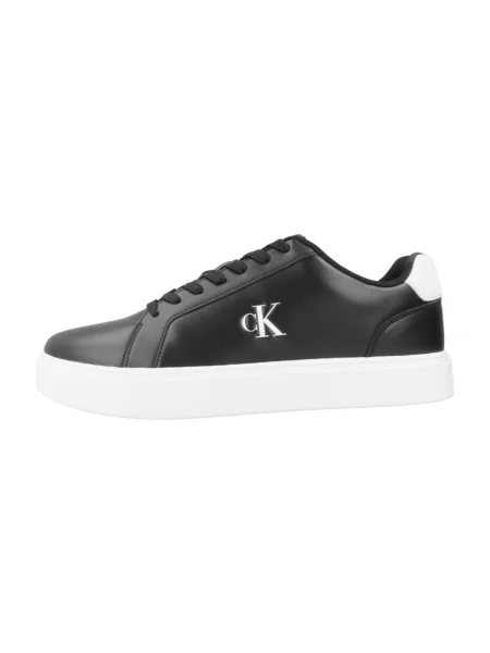 Calvin Klein Sportcipők Classic Cupsole Laceup Lth Fekete fehér