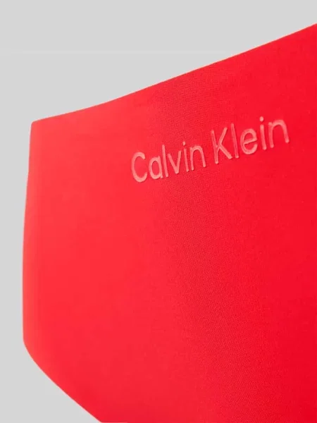 Figi z bezszwowym wykończeniem materiału Calvin Klein Underwear czerwone