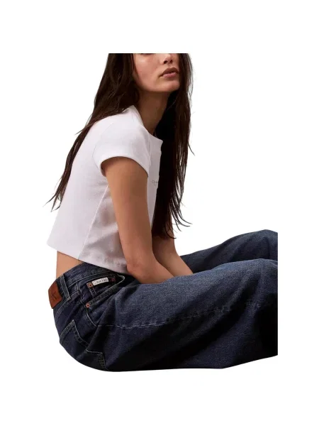 Blugi Calvin Klein Jeans albastru