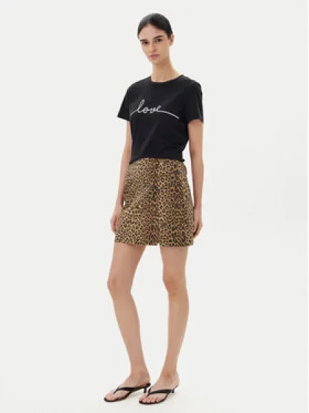Vero Moda Mini sukně Nelly Hnědá černá