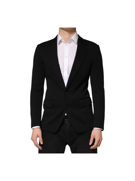 Garnitur Dolce And Gabbana wełniany czarny