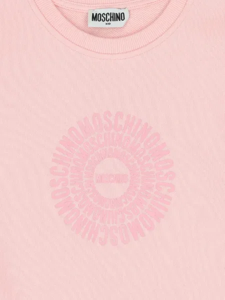 Sukienka koszulowa dziecięca Moschino różowa