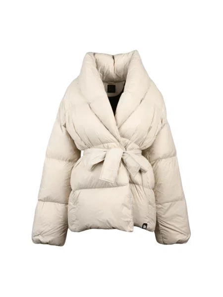 Lniana kurtka puchowa Bacon Clothing beżowa