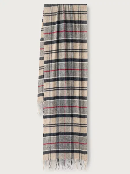 Barbour fular cu amestec de lână Yaxley bej