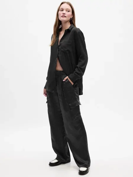 Spodnie cargo Gap czarne