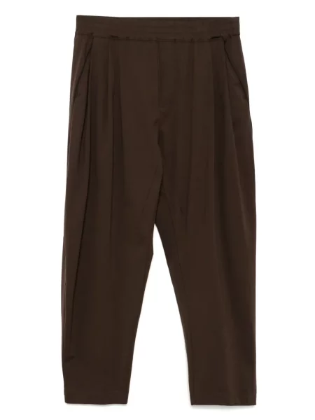 Zúžené kalhoty Croquis hnědé