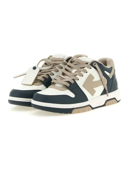 Sneakersy Off-white skórzane biznesowe białe