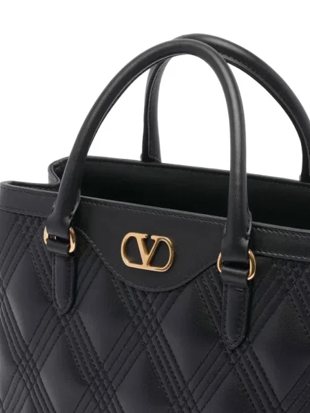 Geanta de piele Valentino Garavani din piele negru