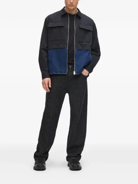 Geacă de blugi Karl Lagerfeld Jeans negru