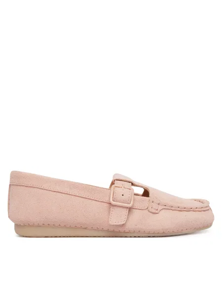 Мокасини Clarks Freckle Tbar рожевий