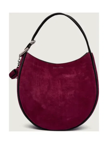 Rucsac Marc Jacobs din piele de căprioară bordo