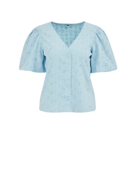 WE Fashion Bluză pastel albastru