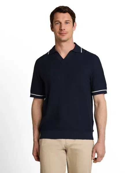 TOM TAILOR Pulover bleumarin alb