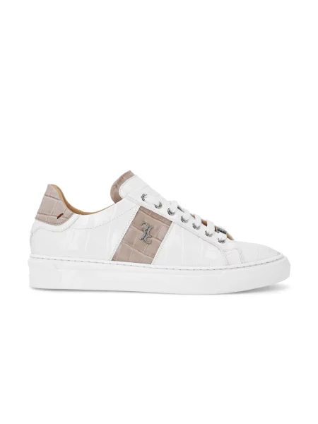 Sneakersy Billionaire skórzane białe
