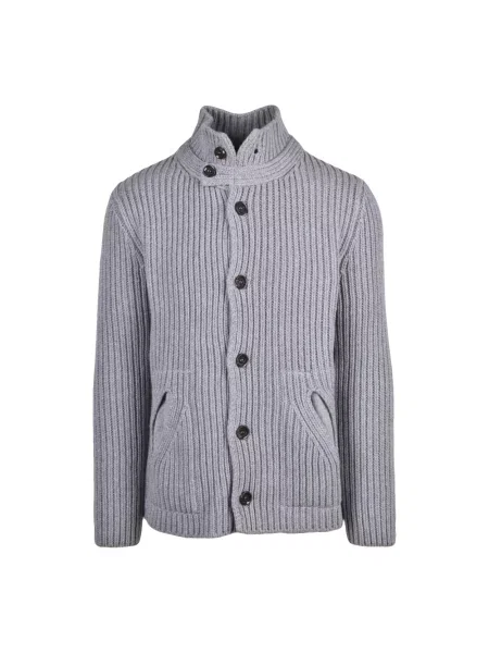 Sweter Daniele Fiesoli wełniany szary