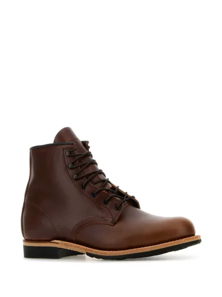 Cizme scurte Red Wing Shoes din piele roșu