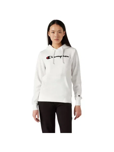 Bluza Z Kapturem Z Kangurką Dla Kobiet biała