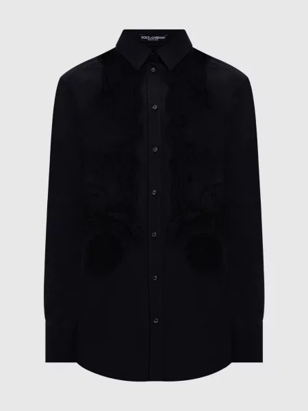Кружевная рубашка Dolce&gabbana черная