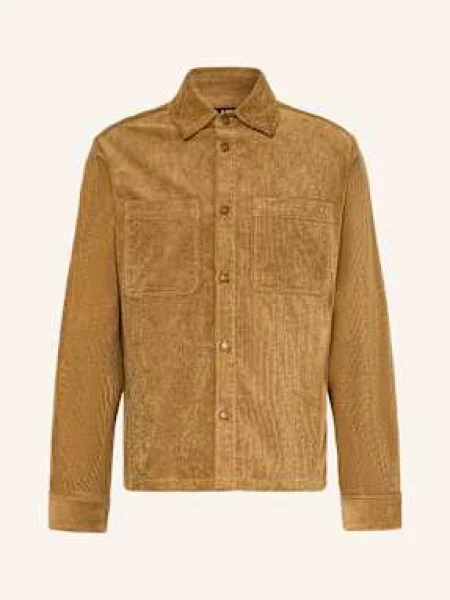 A.P.C. Manšestrová Košile Relaxed Fit velbloudí