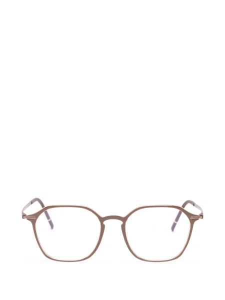 Ochelari de soare Silhouette cu imprimeu geometric maro