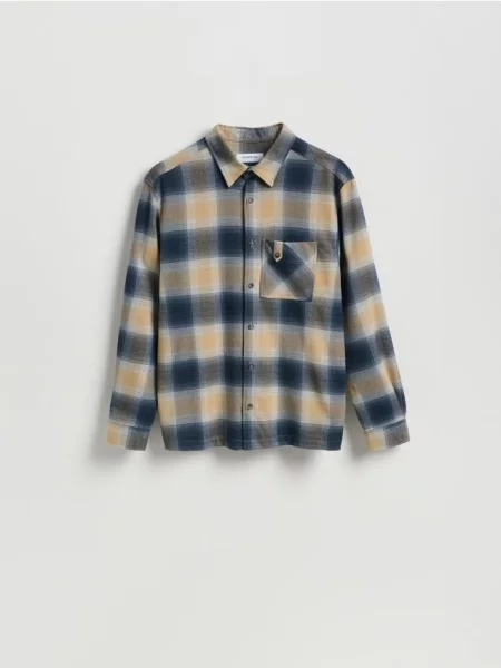 Reserved Cămașă comfort fit în carouri multicolor