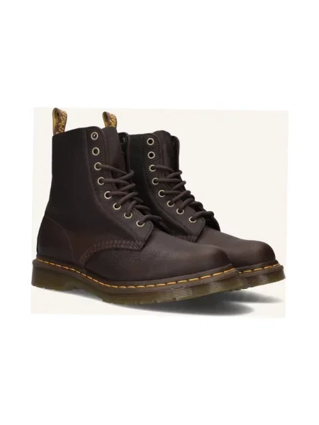 Buty do kostki Dr. Martens skórzane brązowe